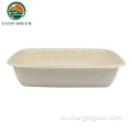 Caja de lonchera biodegradable ecológica desechable